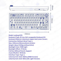 LEOBOG Hi75 Sugar65 Custom Mechanical Keyboard - Bear Hugs