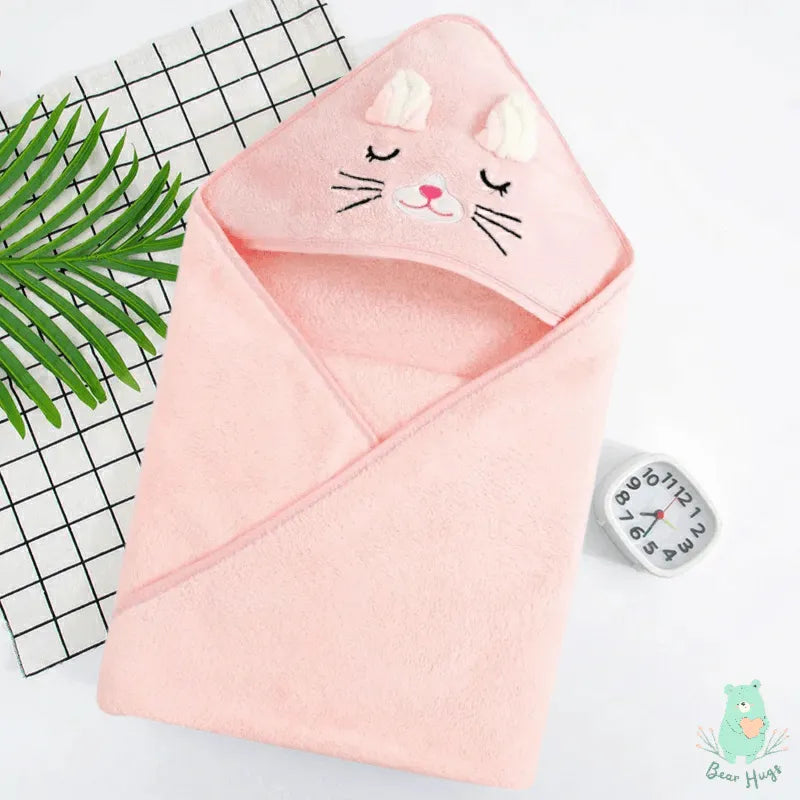 Little Kitty Baby Hooded Towel - Bear Hugs