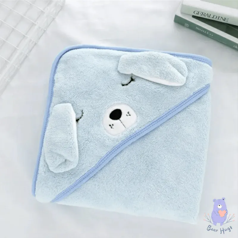 Little Puppy Baby Hooded Towel - Bear Hugs