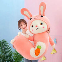 Long Bunny Throw Pillow - Bear Hugs