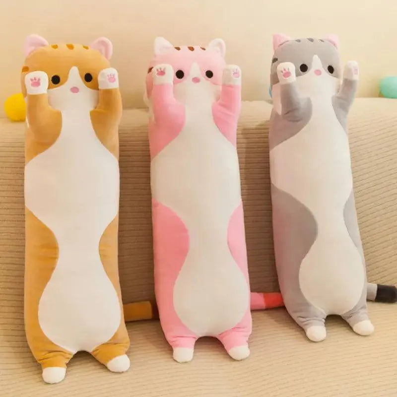 Long Cat Plush Pillow - Bear Hugs