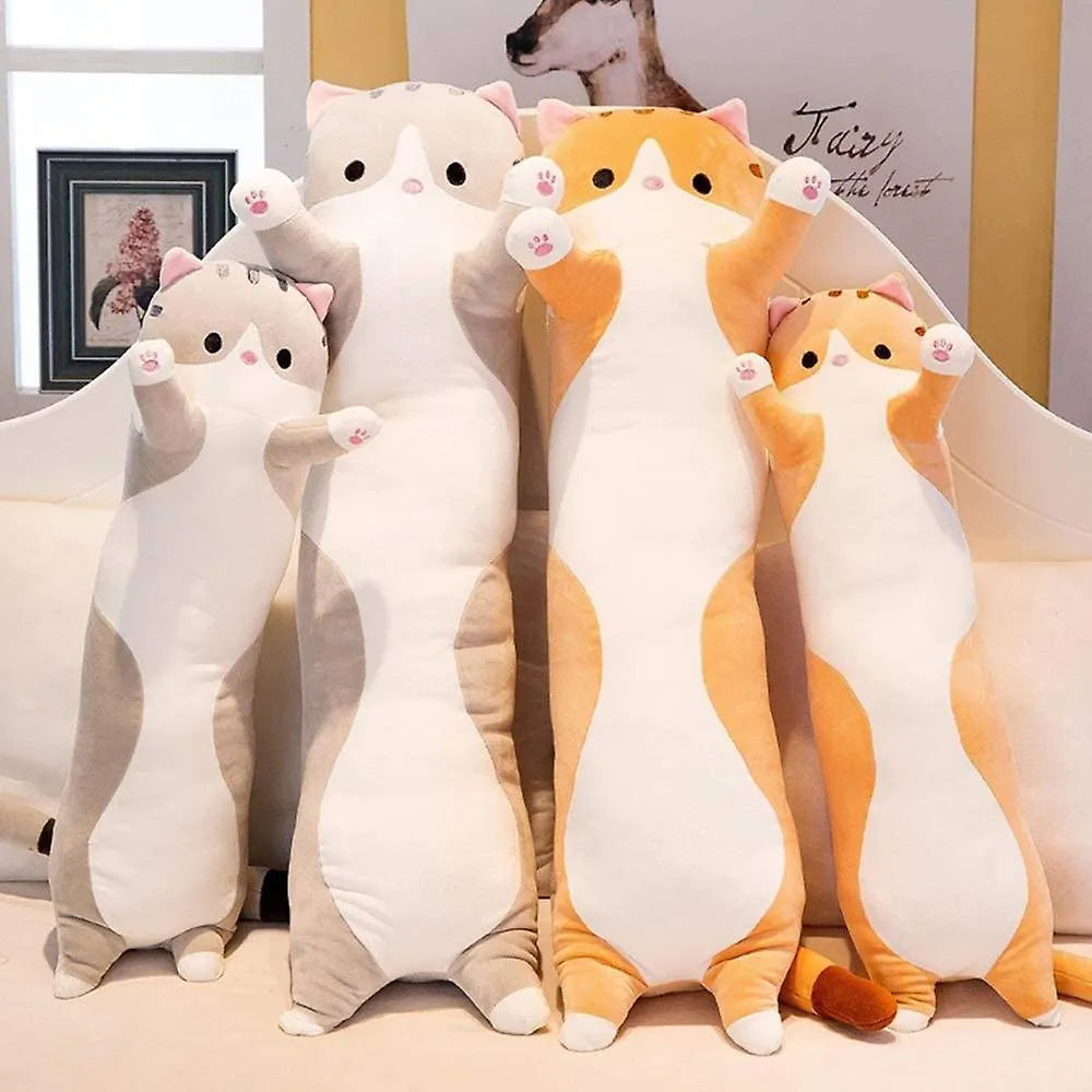 Long Cat Plush Pillow - Bear Hugs