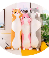 Long Cat Plush Pillow - Bear Hugs