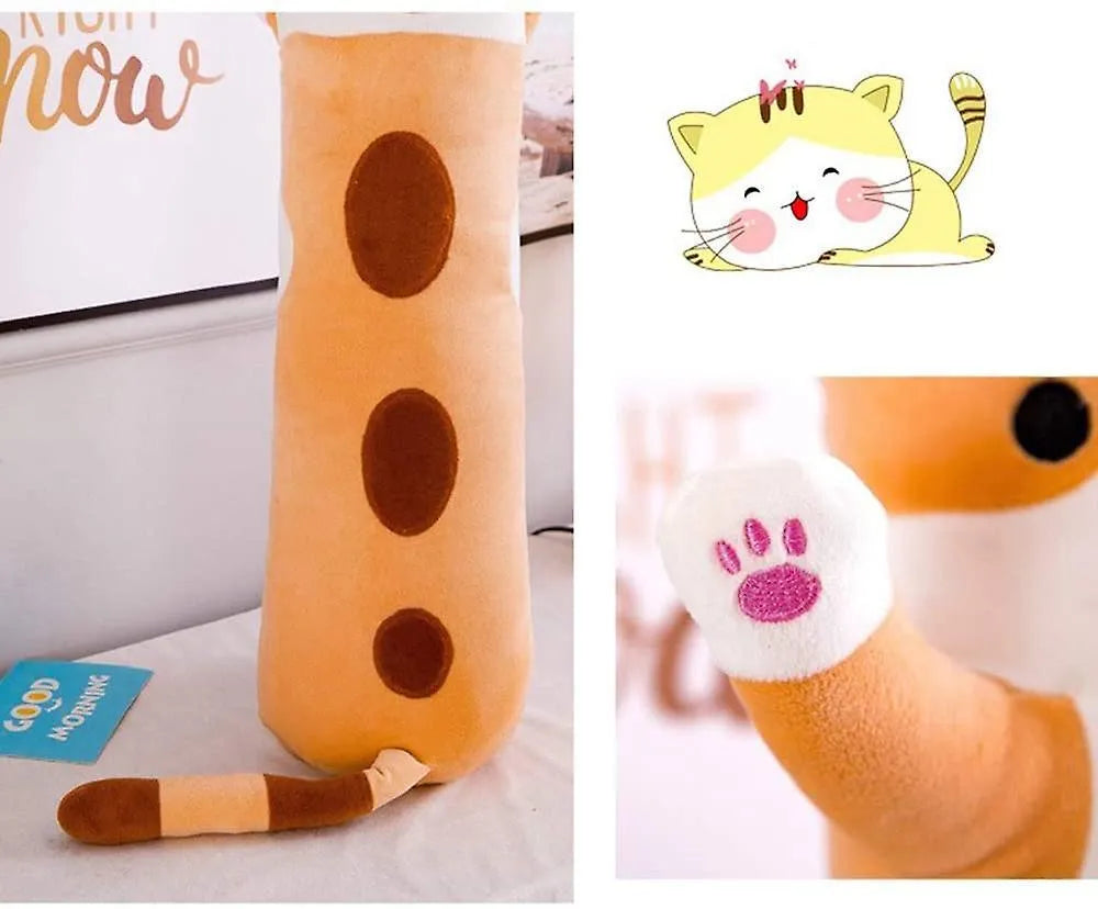 Long Cat Plush Pillow - Bear Hugs