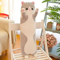 Long Cat Plush Pillow - Bear Hugs