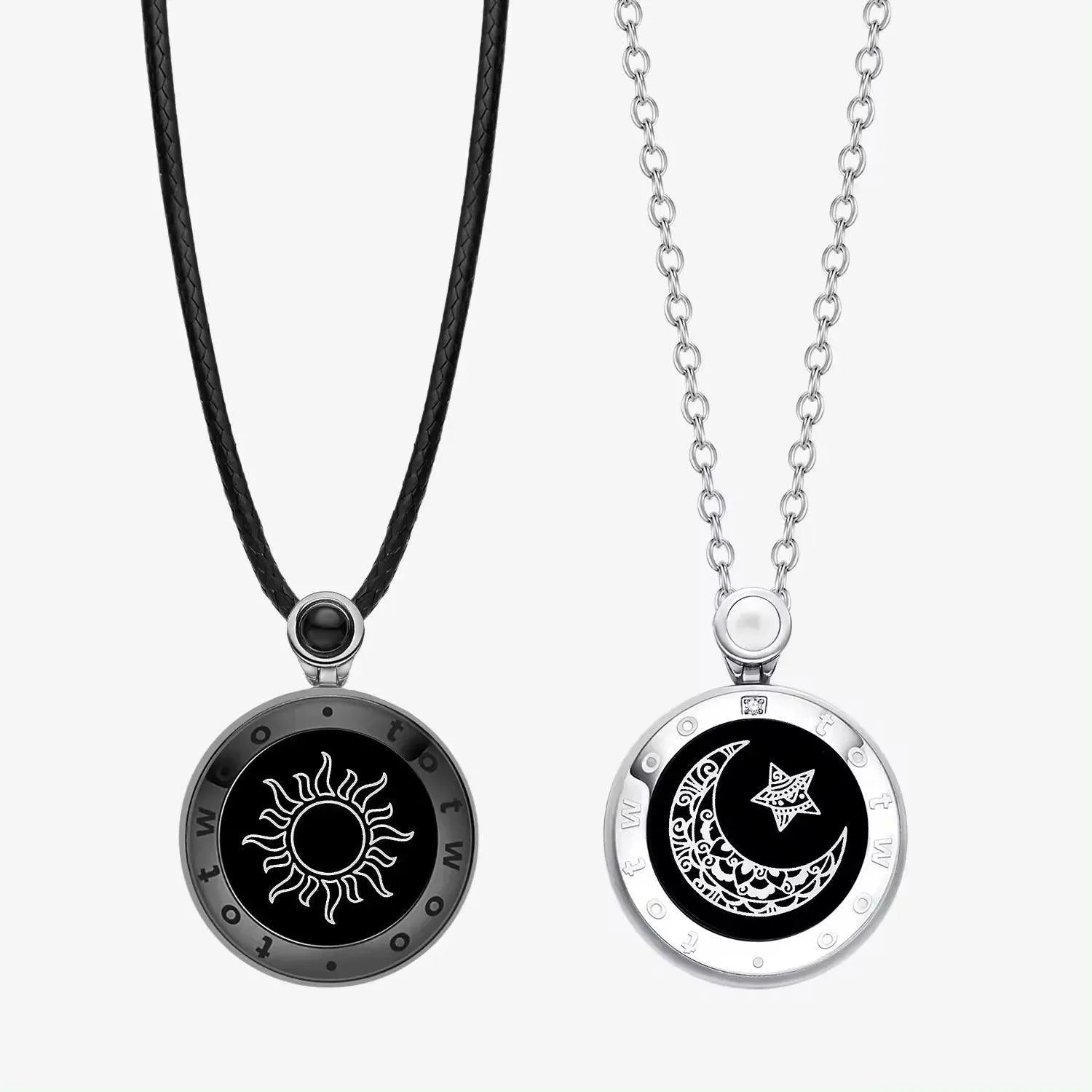 Long Distance Couple Love Necklace (Set of 2) - Bear Hugs