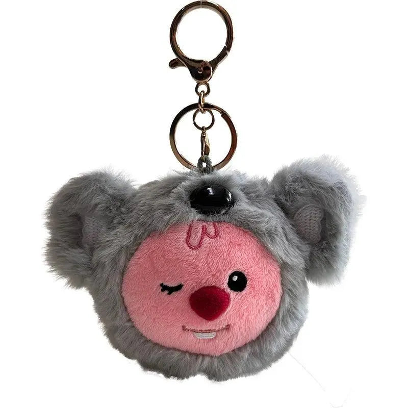 Loopy Pink Plush Pendants - Bear Hugs