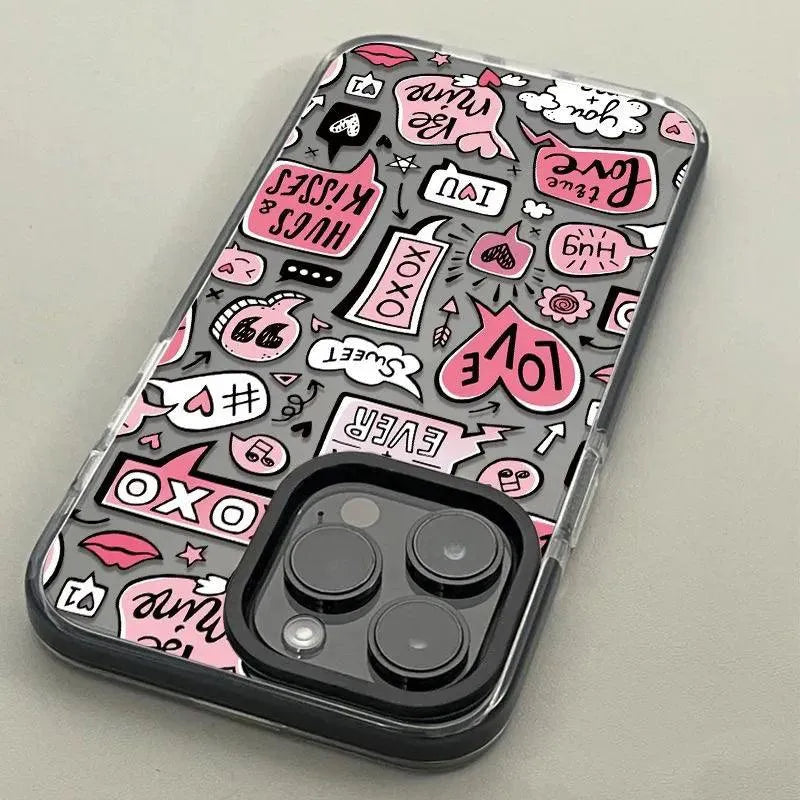 Love Graffitti Phone Cover (For iPhones) - Bear Hugs