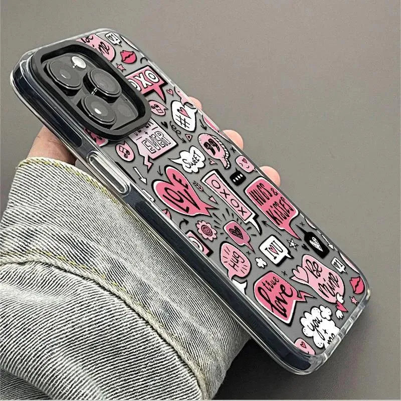 Love Graffitti Phone Cover (For iPhones) - Bear Hugs