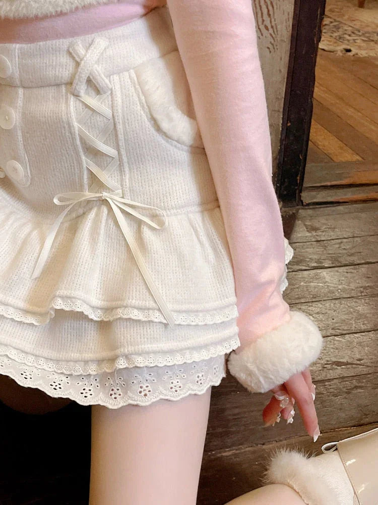 Love Kawaii Cute Pink Frilly Outfit - Bear Hugs
