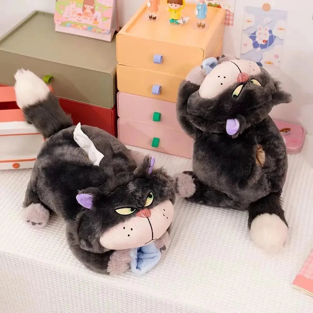 Lucifer Angry Cat Plush Tissue Dispenser - Bear Hugs