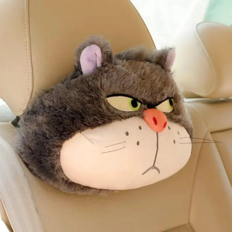 Lucifer Cat Car Headrest and Seatbelt Protector - Bear Hugs