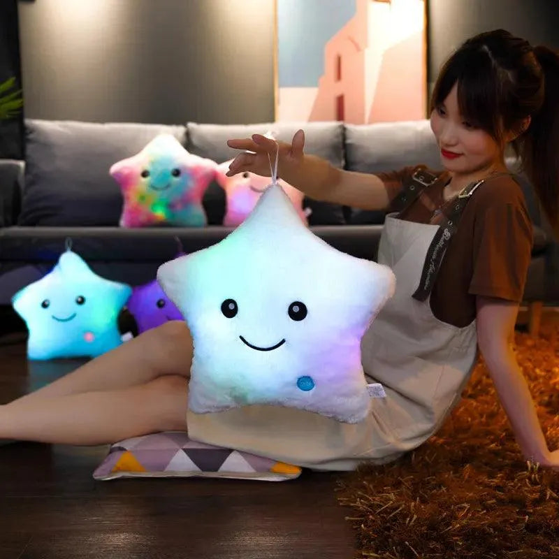 Luminous Glowing Star Pillow - Bear Hugs