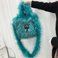 Luxury Faux Fur Gradient Tote Bag - Bear Hugs