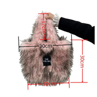 Luxury Faux Fur Gradient Tote Bag - Bear Hugs