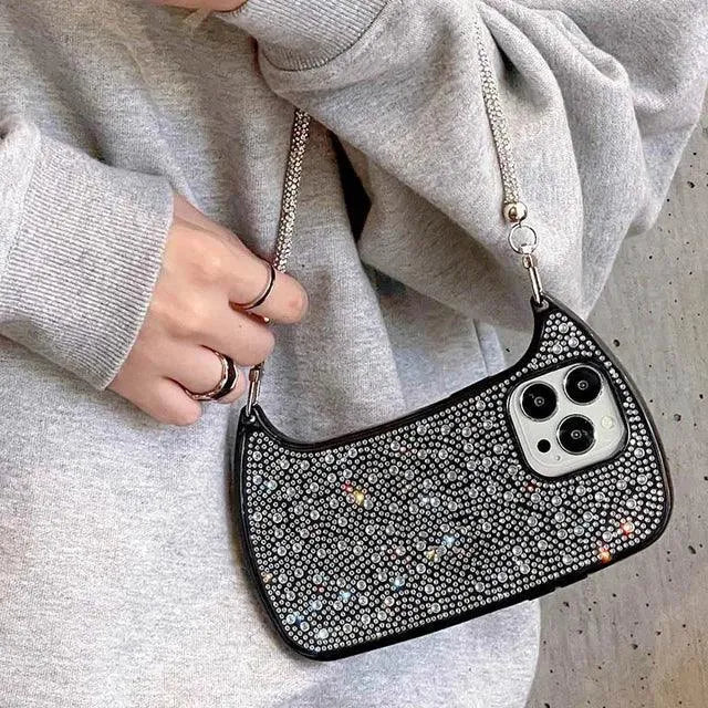 Luxury Glitter Mini Bag Phone Case (For iPhones) - Bear Hugs