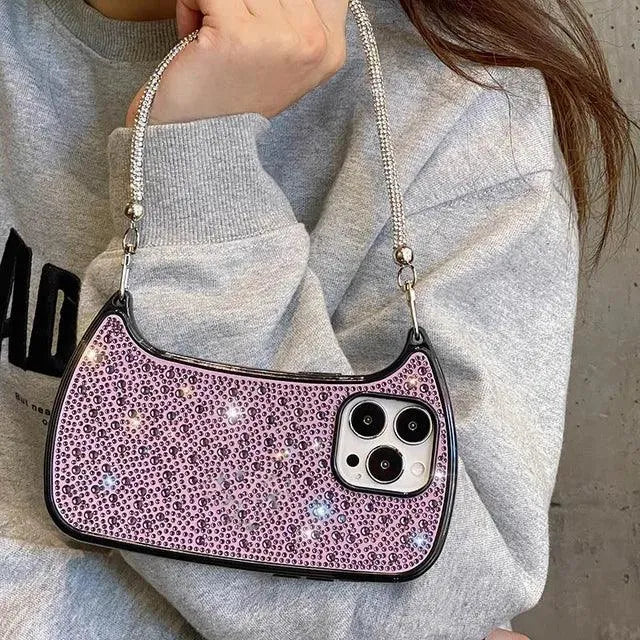 Luxury Glitter Mini Bag Phone Case (For iPhones) - Bear Hugs