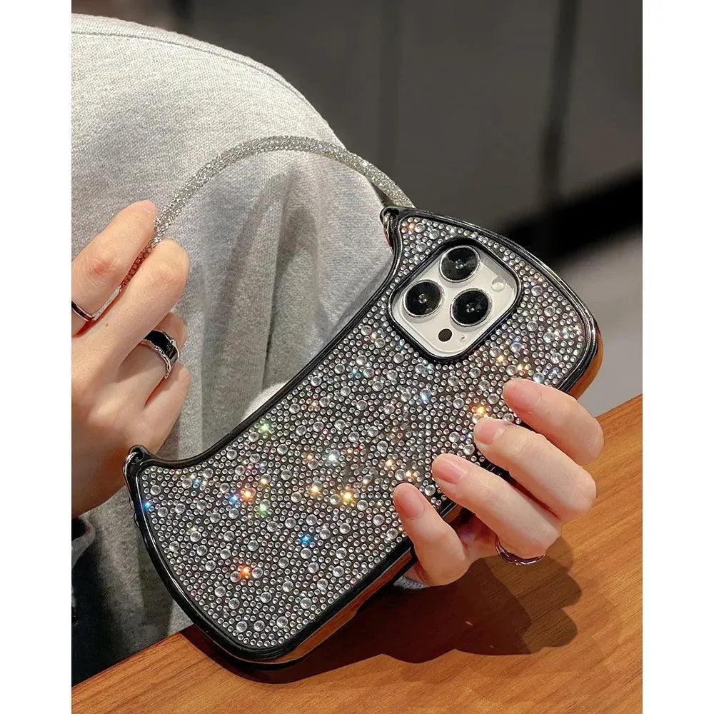 Luxury Glitter Mini Bag Phone Case (For iPhones) - Bear Hugs