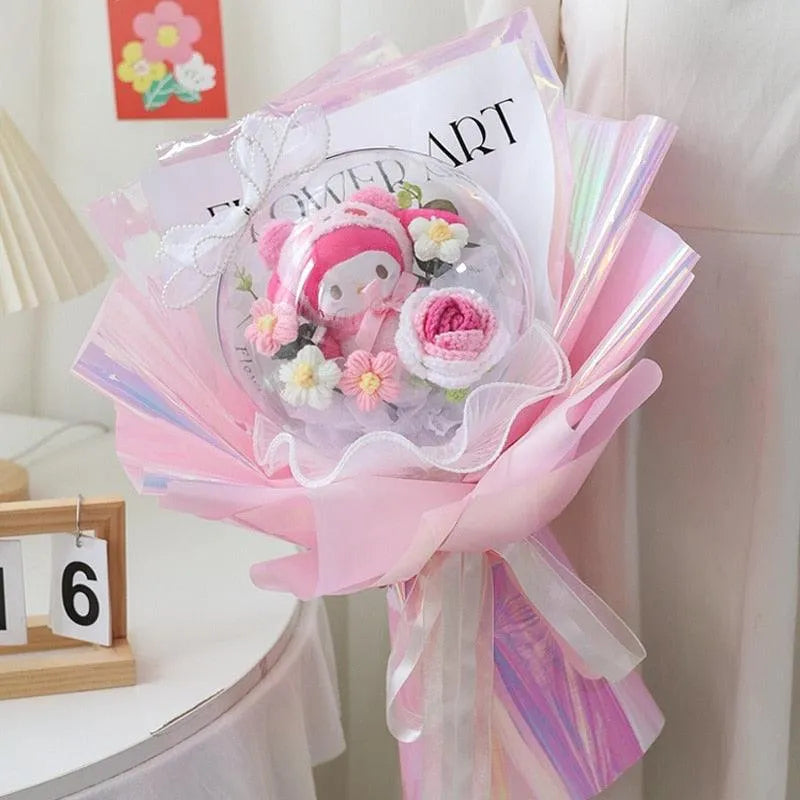 Luxury Sanrio My Melody Kuromi Cinnamoroll Doll Bouquet - Bear Hugs