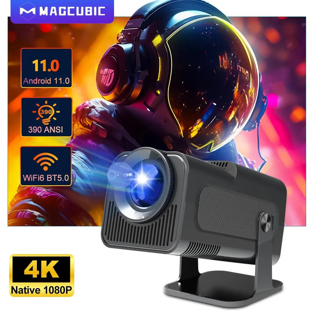 Magcubic HY320 Projector 4K Home Theater - Bear Hugs