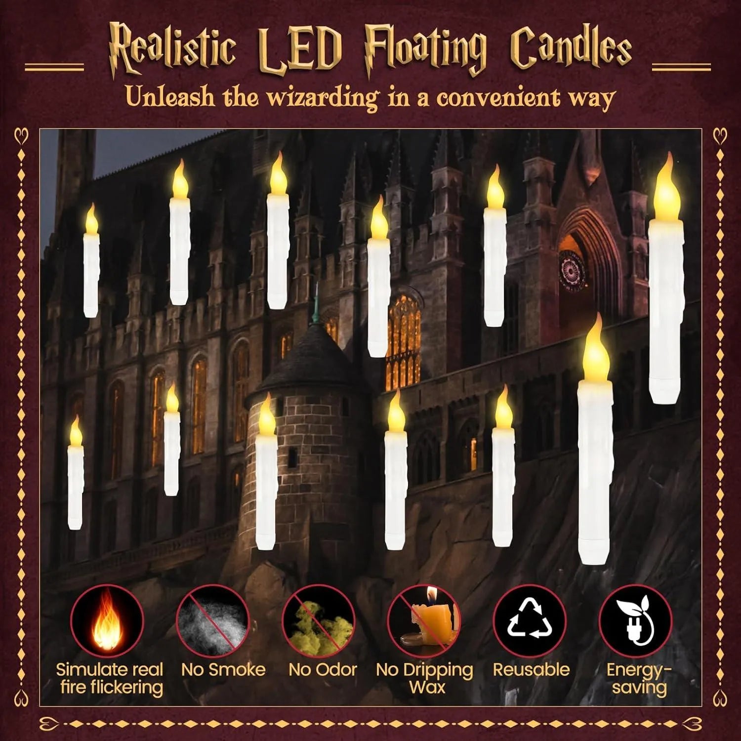 Magical Floating Candles with Wand Remote - Bear Hugs