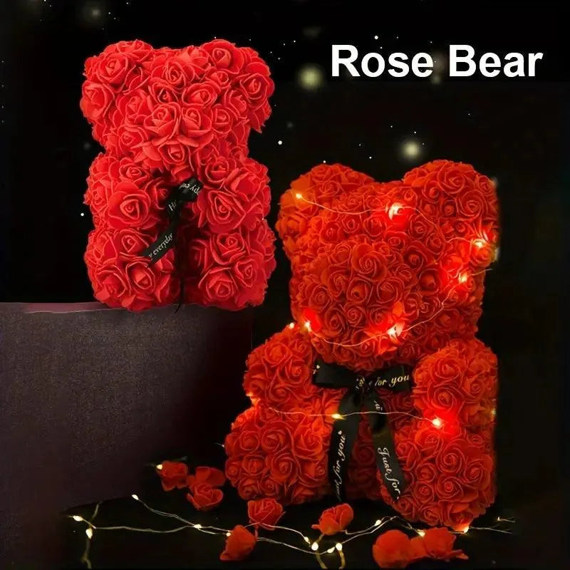 Magical Rose Teddy Bear - Bear Hugs