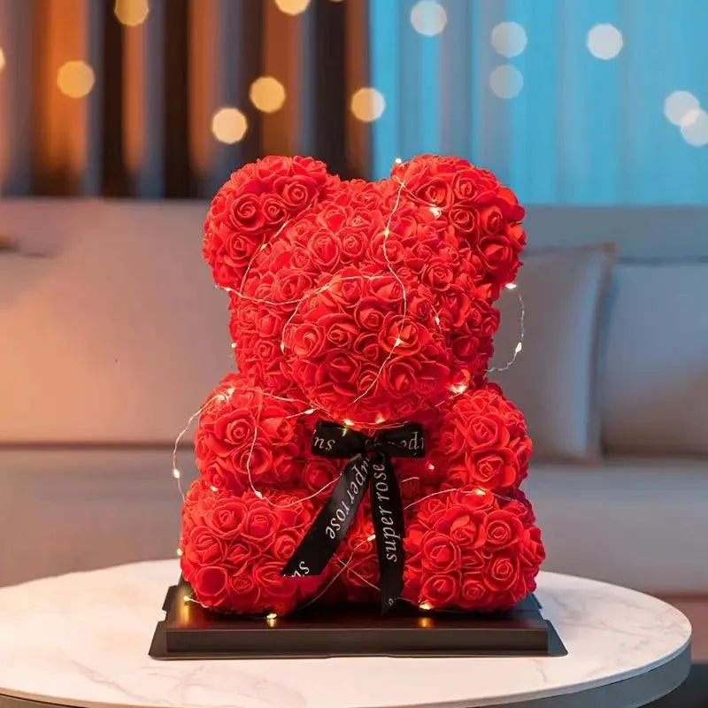 Magical Rose Teddy Bear - Bear Hugs