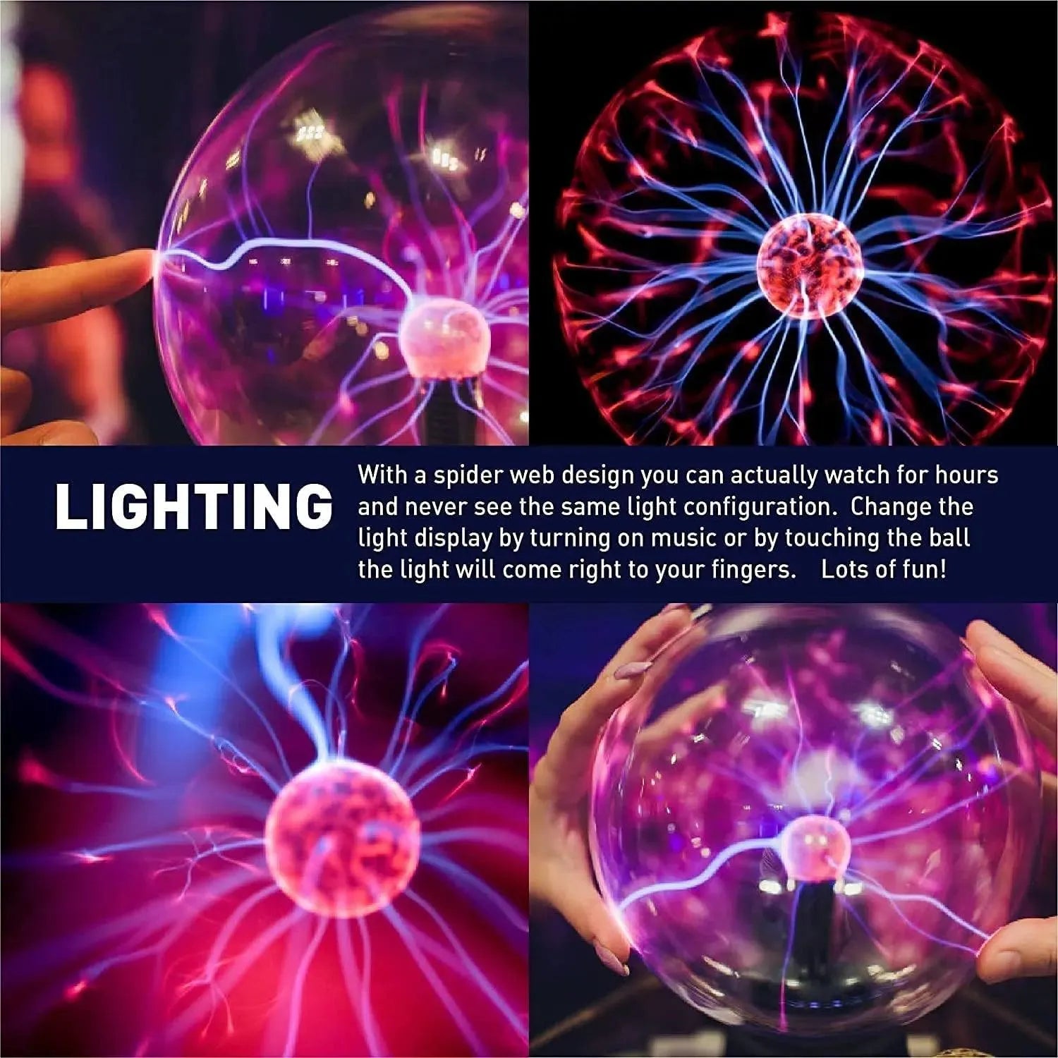 Magical Sphere Light Plasma Ball - Bear Hugs