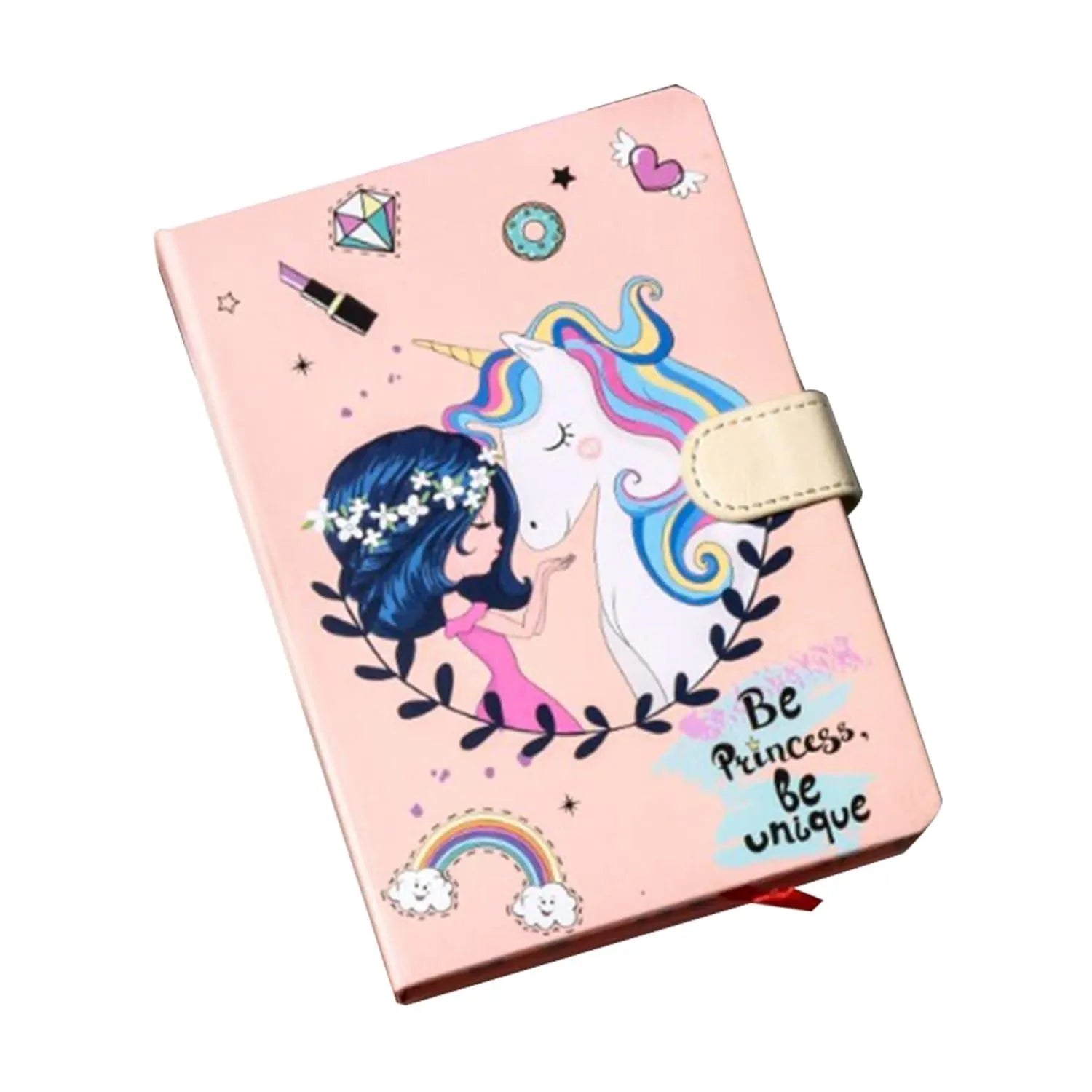 Magical Unicorn A6 Diary with Magnetic Clasp - Bear Hugs