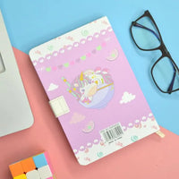 Magical Unicorn A6 Diary with Magnetic Clasp - Bear Hugs