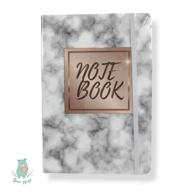 Marble Finish A5 Notebook - Bear Hugs