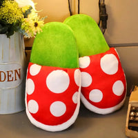 Mario Piranha Plant Plush Slippers - Bear Hugs