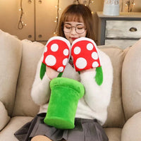 Mario Piranha Plant Plush Slippers - Bear Hugs