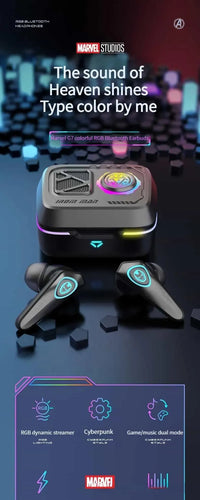 Marvel G7 RGB True Wireless Noise Reduction Earbuds - Bear Hugs