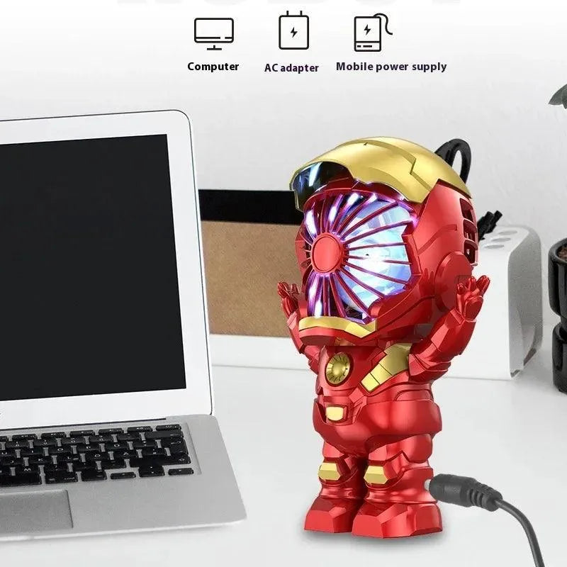 Marvel Spiderman and Iron Man Handheld Fan - Bear Hugs