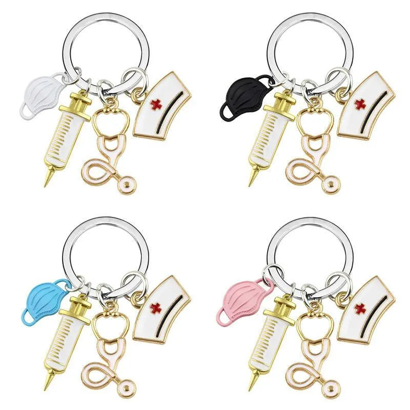 Medical Tools Keychain Set Bag Charm - Bear Hugs