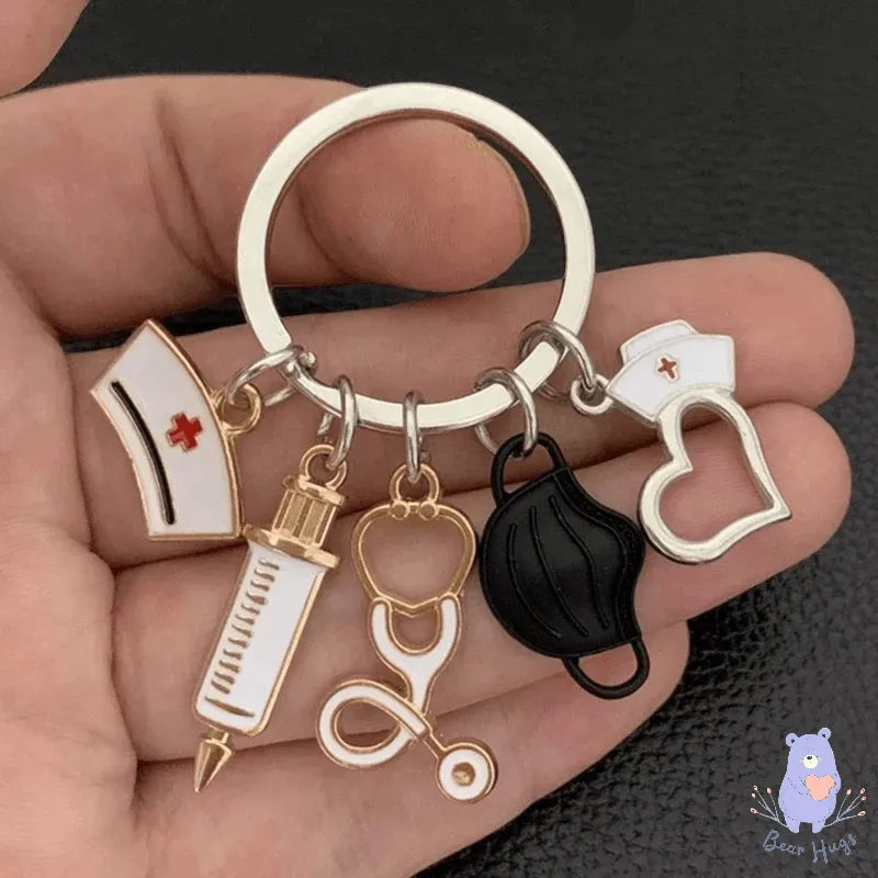 Medical Tools Keychain Set Bag Charm - Bear Hugs