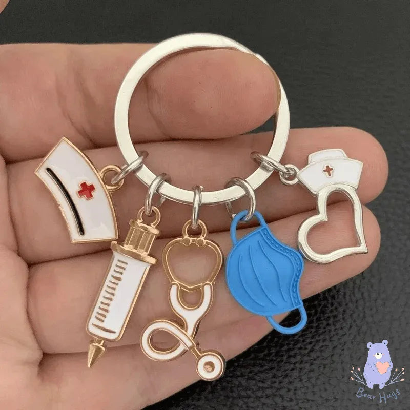 Medical Tools Keychain Set Bag Charm - Bear Hugs