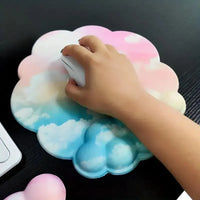 Memory Foam Cloud Keyboard Wrist Rest Set - Bear Hugs