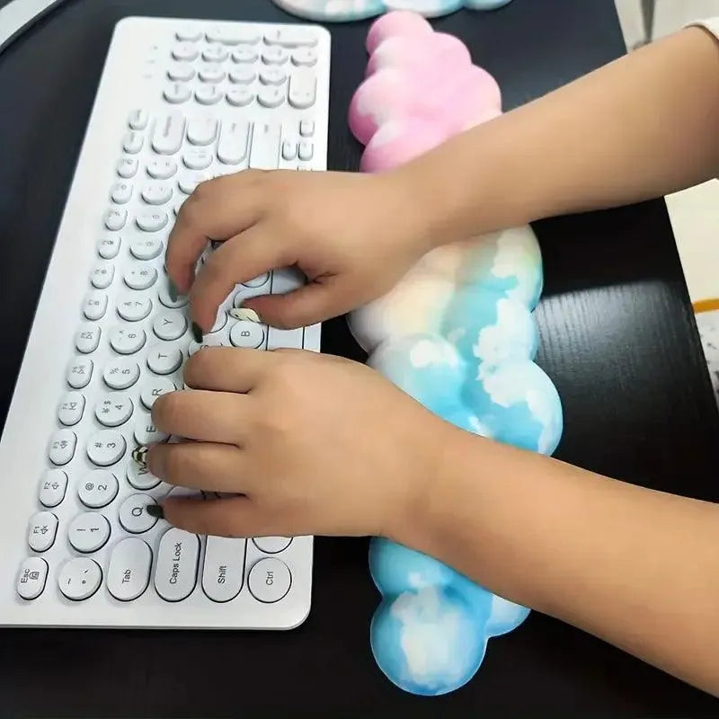 Memory Foam Cloud Keyboard Wrist Rest Set - Bear Hugs