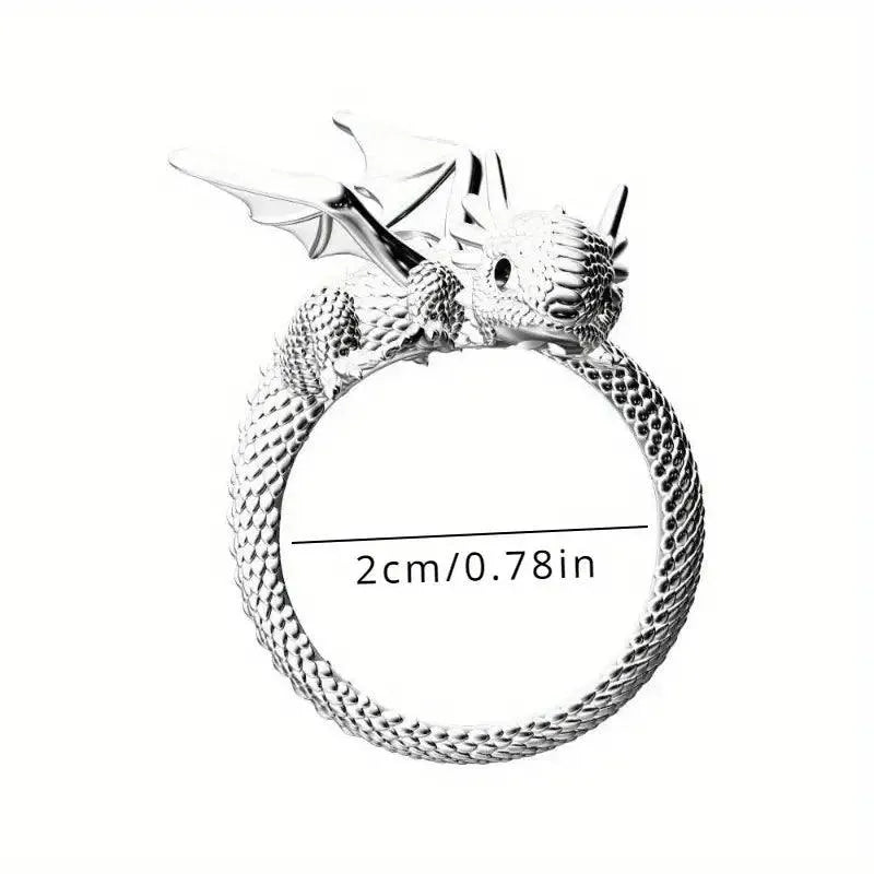 Men's Stylish Dragon Ring - Bear Hugs