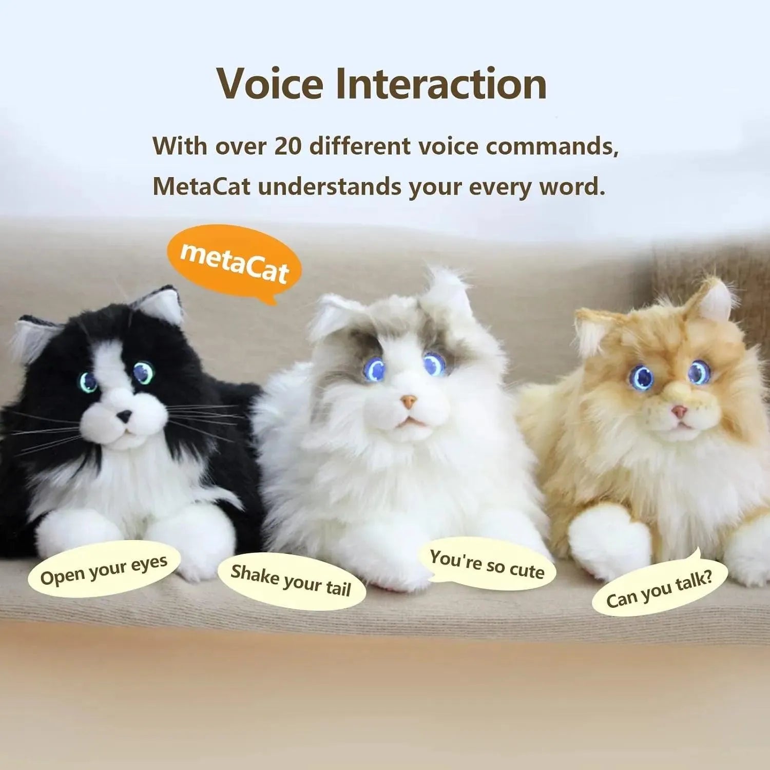 metaCat: Lifelike AI-Enabled Pet - Bear Hugs