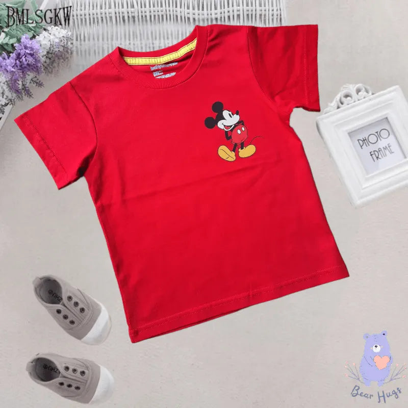 Mickey Character Print T-shirt - Bear Hugs