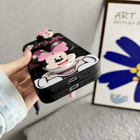 Mickey Minnie Casual Phone Case with Strap (For iPhones) - Bear Hugs