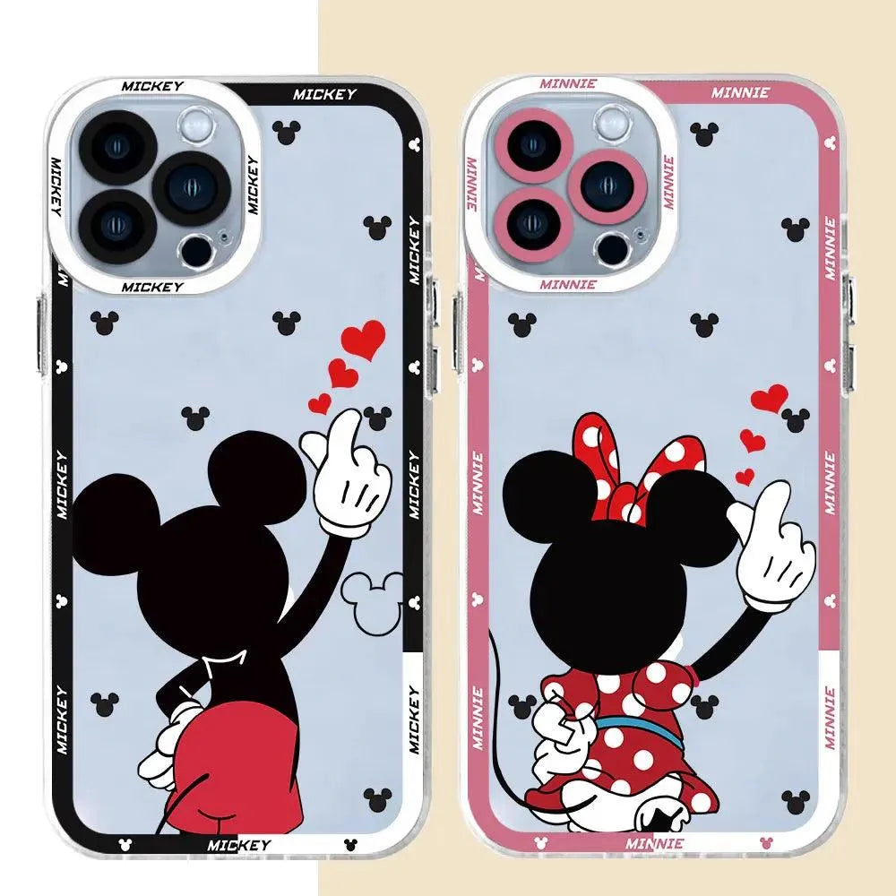 Mickey Minnie Clear Phone Case (For iPhones) - Bear Hugs