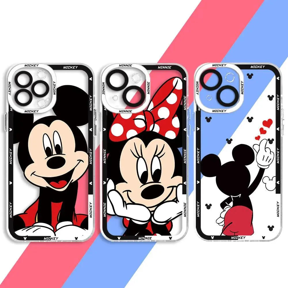 Mickey Minnie Clear Phone Case (For iPhones) - Bear Hugs