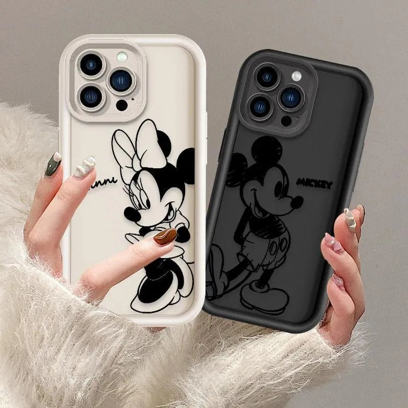 Mickey Minnie Fashion Clear Phone Case (For iPhones) - Bear Hugs