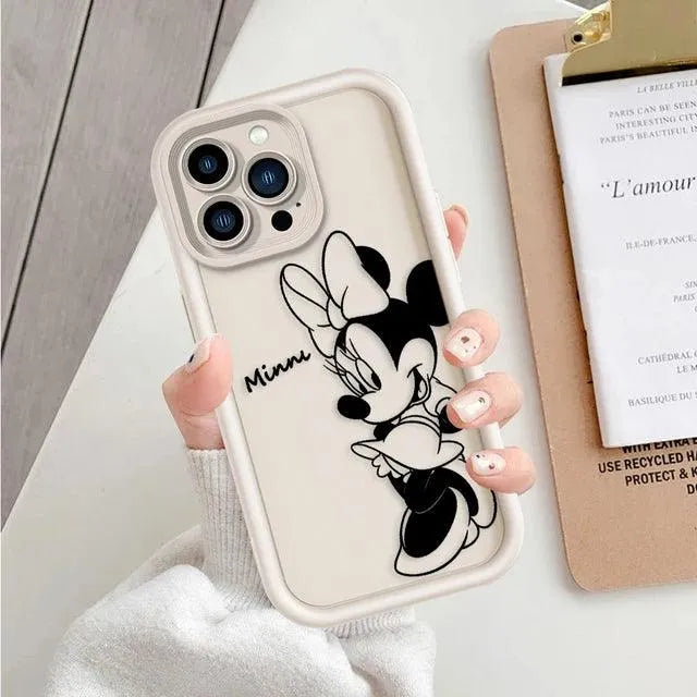 Mickey Minnie Fashion Clear Phone Case (For iPhones) - Bear Hugs