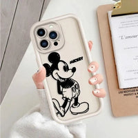 Mickey Minnie Fashion Clear Phone Case (For iPhones) - Bear Hugs