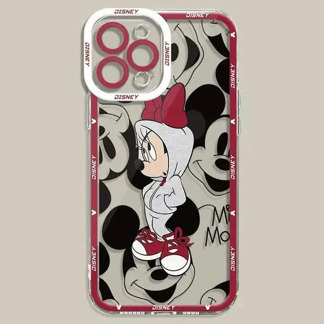 Mickey Minnie Fashion Clear Phone Case (For iPhones) - Bear Hugs